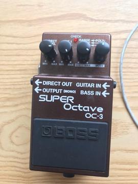 Pedal Boss Octave Oc3 Guitarra Y Bajo