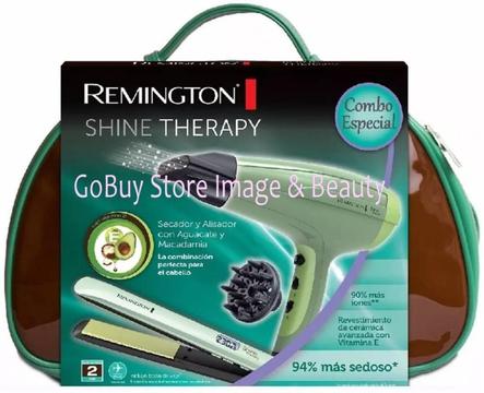 Remington Combo Secadora mas Alisador Shine Therapy