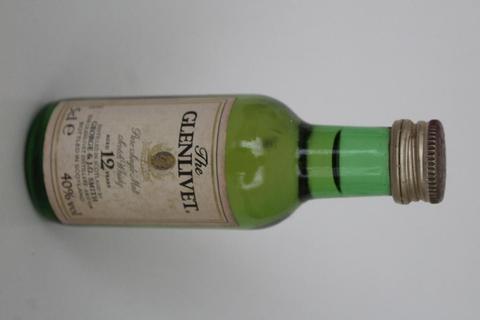 Mini botella botellita Miniatura licor whisky malta 12 años