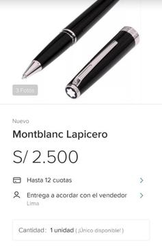 Lapicero Montblanc Nuevo 1000