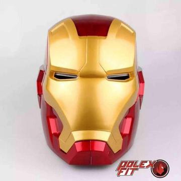 Casco Mascara Ironman Led Sensor Movimiento Halloween
