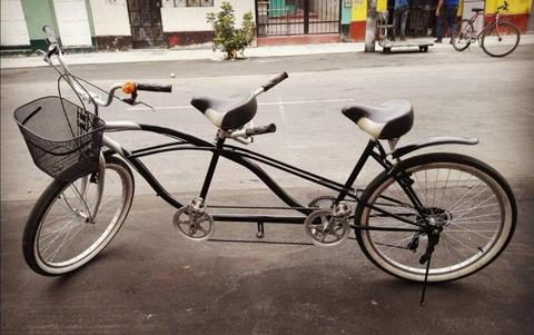 Bicicleta Tandem con Rack de pared