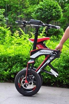 Bicicleta Electrica Robstep X1 Roja Plegable