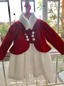 Vestido Navidad 2 Piezas Talla 2