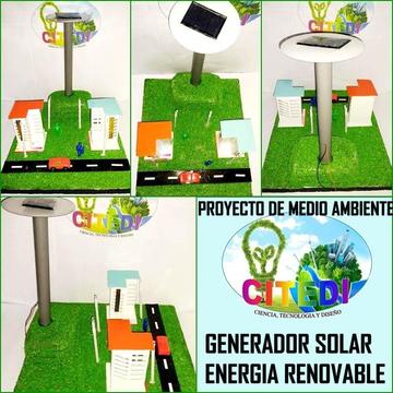 GENERADOR SOLAR CASERO-MEDIO AMBIENTE