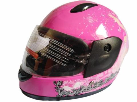 Casco De Moto Para Niña De 5 A 12 Años
