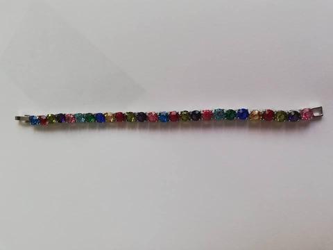 Nuevo Divina Pulsera con Gemas Colores