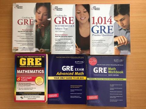 Cracking the GRE, Cracking the GRE Math, 1,014 GRE Practice Questions, GRE Exam Advanced Math, GRE Math Workbook