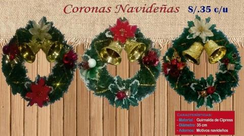 Venta de Coronas Navideñas