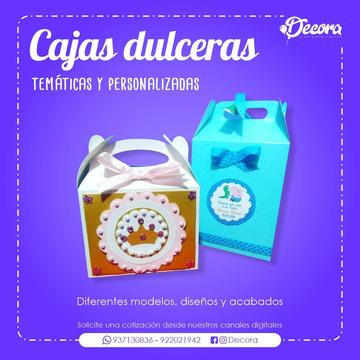 CAJITAS DECORADAS PARA SORPRESAS