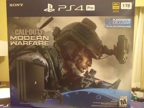 PS4 PRO ITB, 4K HDR, CALL OF DUTY -2019