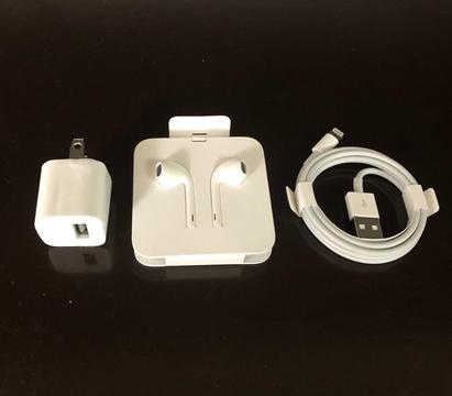 Accesorios Originales de iPhone Cargador, audifonos y cable lightning usb Apple