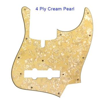 Pickguard Jazz Bass 5 Cuerdas Fender Mx O Usa Crema Perlado