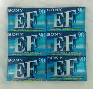 Cassettes Sony Ef90 Nuevos Sellados