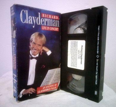 ORIGINAL VHS RICHARD CLAYDERMAN DE COLECCION CASSETTE ANTIGUEDADES