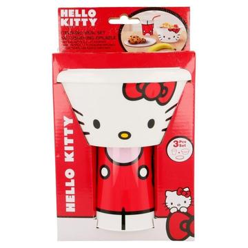 Set Hello Kitty - Stacking Meal Set Sanrio- 3 Piezas