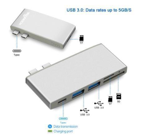 Adaptador de puerto USB C 3.0 para MacBook Pro Tienda Fisica