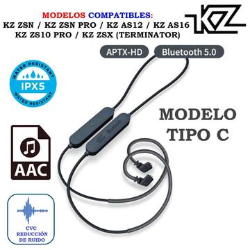 KZ Módulo Bluetooth 5.0, Nuevo Modelo Tipo C. Aptx-HD