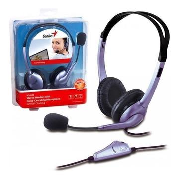 AUDIFONO MICROFono GENIUS HS-04S NOISE CANCELLING BLUE itelsistem