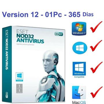 El mejor Eset Nod32 Antivirus 1 Año Una Licencia Original Para 3pc