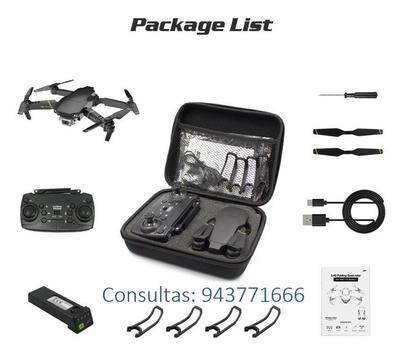 Drone con cámara FULL HD 1080 P PRO, (Bag) gratis un polo :D