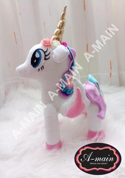 Unicornio Princess Ceslestia - muñeco de peluche pony banco