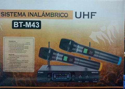 Micrófono Inalámbrico Uhf Modelo Bt-m43