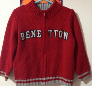 Chompa Benetton Original Niños 2 a 3 Año
