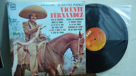 lp disco vinilo VICENTE FERNANDEZ el hijo del pueblo en estado impecable