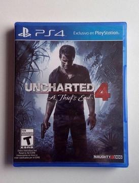 PS4 UNCHARTED 4, SEMI NUEVO, PLAY STATION TIENDATOPMK